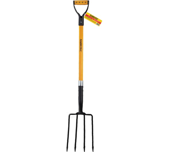 Изображение товара Вилы копальные стальные RABBITEX 19х28см L=115см черенок стекловолокно V-ручка, fiberglass, 700491