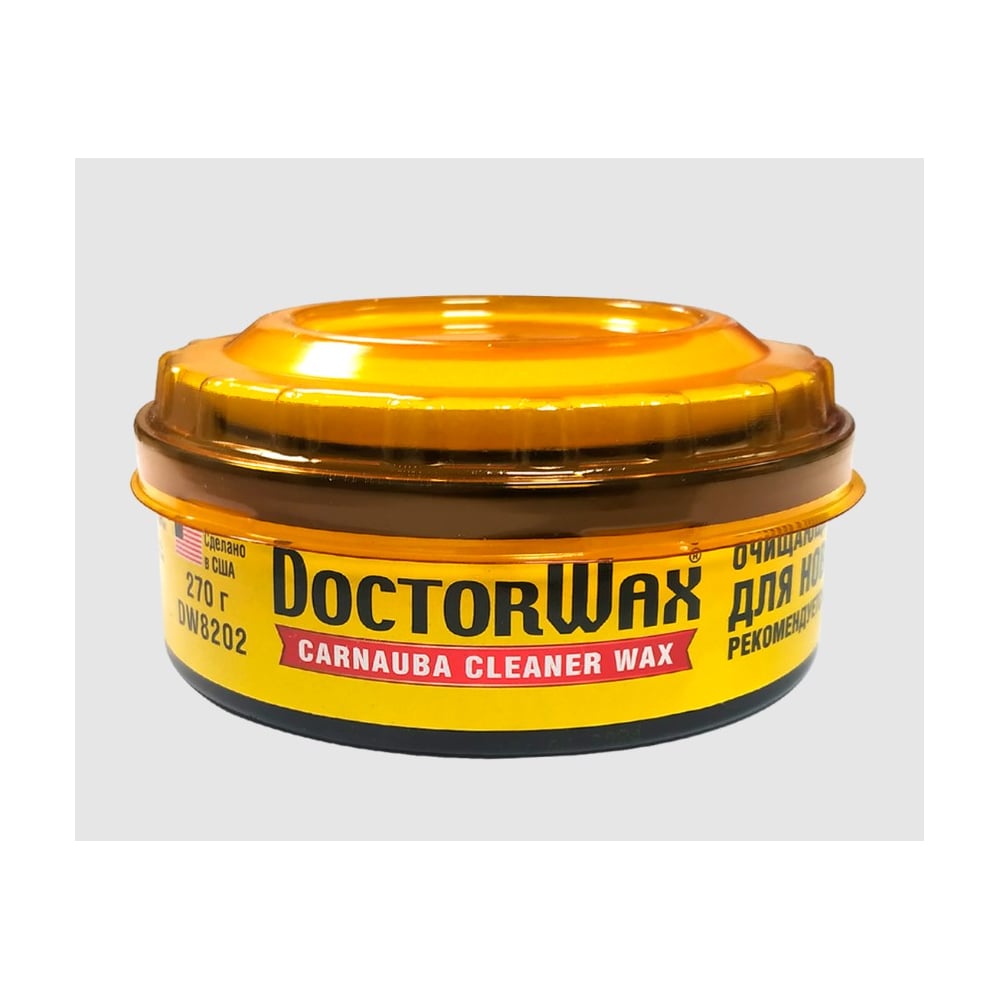 Изображение товара Пастообразный очищающий полироль-защита DoctorWax с воском Карнауба для новых покрытий. В комплект входит аппликатор DW8202