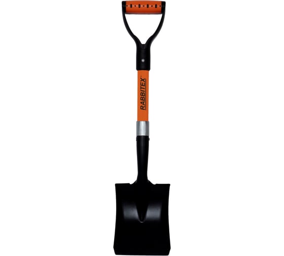 Изображение товара Лопата авто RABBITEX туризм совковая 16х20см, L=70см стекловолокно, V-ручка, fiberglass, 700485