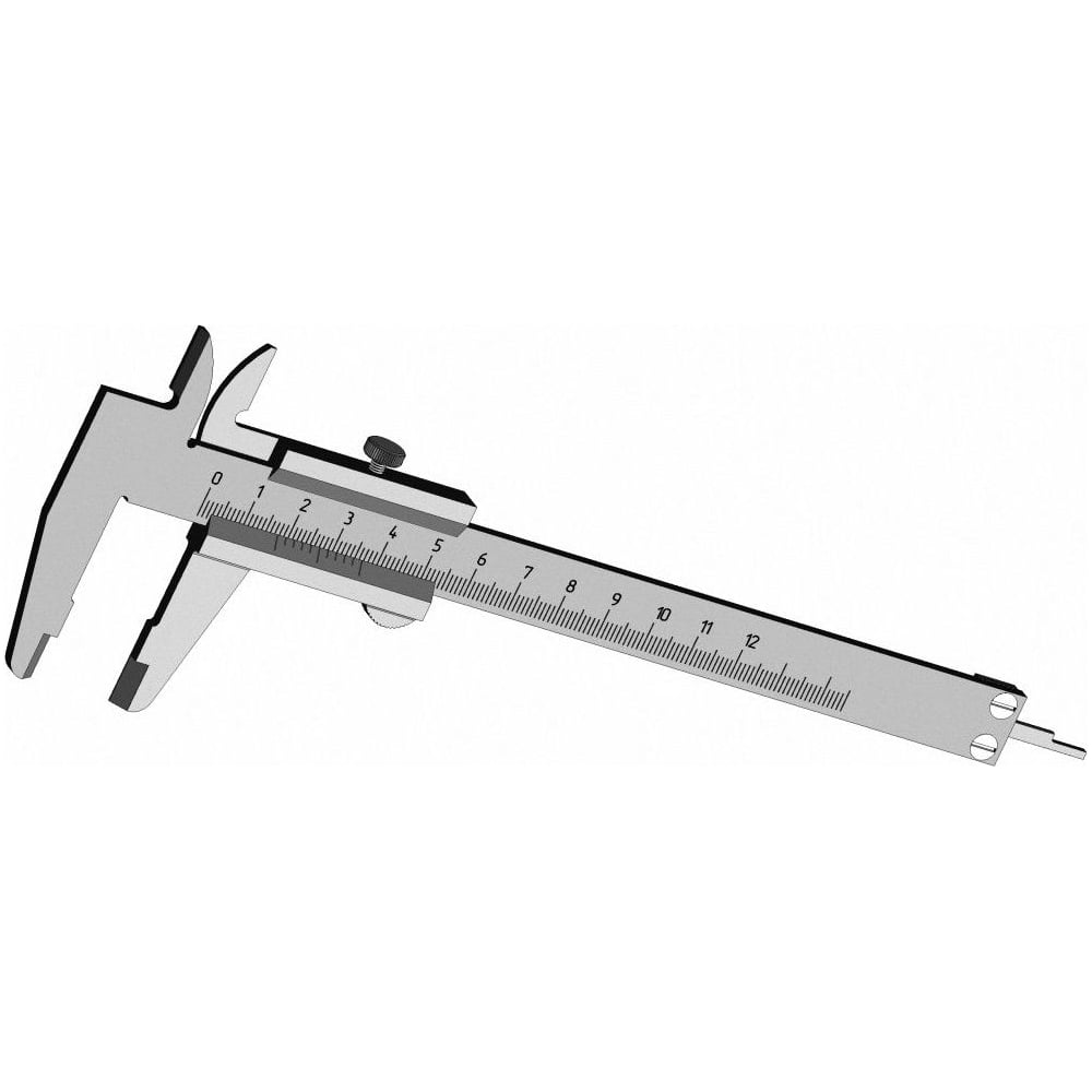 Изображение товара Штангенциркуль ГОРЫНЫЧ ШЦ-125-0,1мм 2кл 3414 для точных измерений