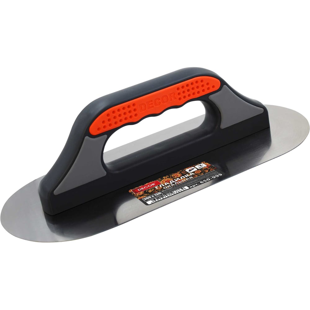 Изображение товара Гладилка DECOR 3K 300x130мм нержавеющая сталь овальная профессиональная