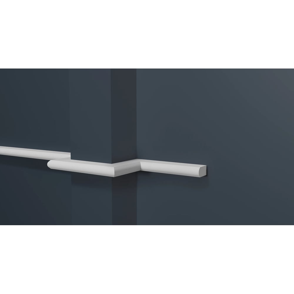 Изображение товара Молдинг Decor-Dizayn 18.4х10 мм 3 м белый дюрополимер коллекция MODERN DD638