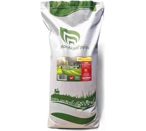 Изображение товара Семена МосАгроГрупп Газон Парковый для умеренных регионов 20 кг ВИ200014