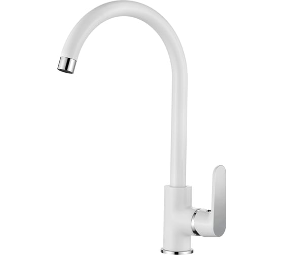 Изображение товара Смеситель для кухни LEDEME белый, гайка L4077W 65902