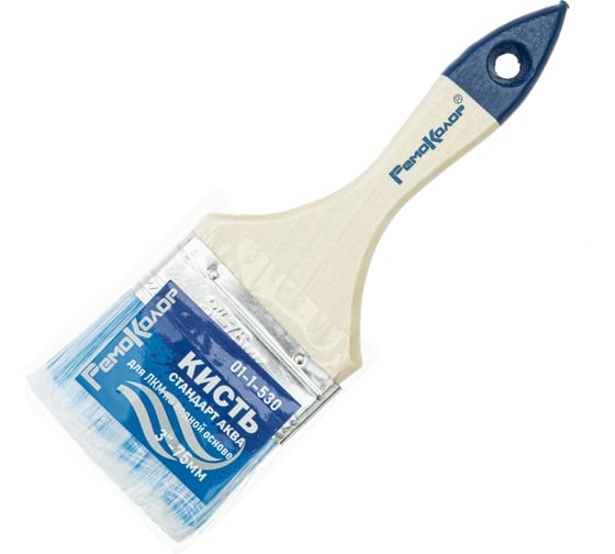 Изображение товара Плоская кисть РемоКолор Стандарт Аква, 3-75 мм, 01-1-530