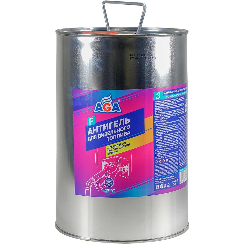 Изображение товара Антигель для дизельного топлива AGA 823F 5л AGA823F