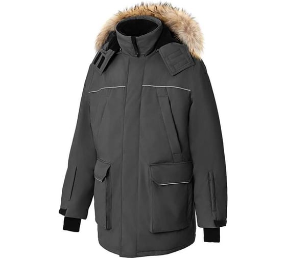 Изображение товара Куртка СОЮЗСПЕЦОДЕЖДА Домбай утепленная, графит, тк.Рейнман Хеви, 44-46/170-176 2000000269641