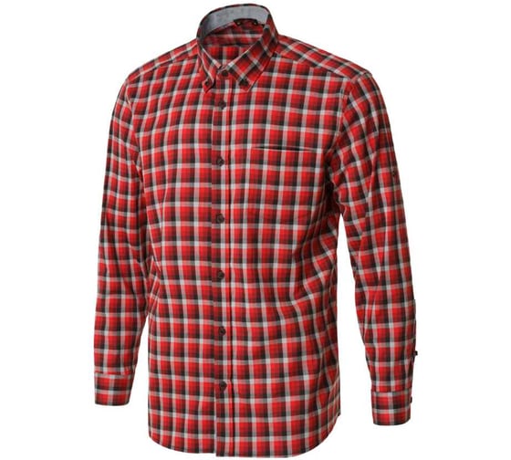 Изображение товара Рубашка СОЮЗСПЕЦОДЕЖДА БРИСТОНБАР БАРИСТА (BristonBar BARISTA) мужская, красно-серая, клетка, XS (44) 2000000251899