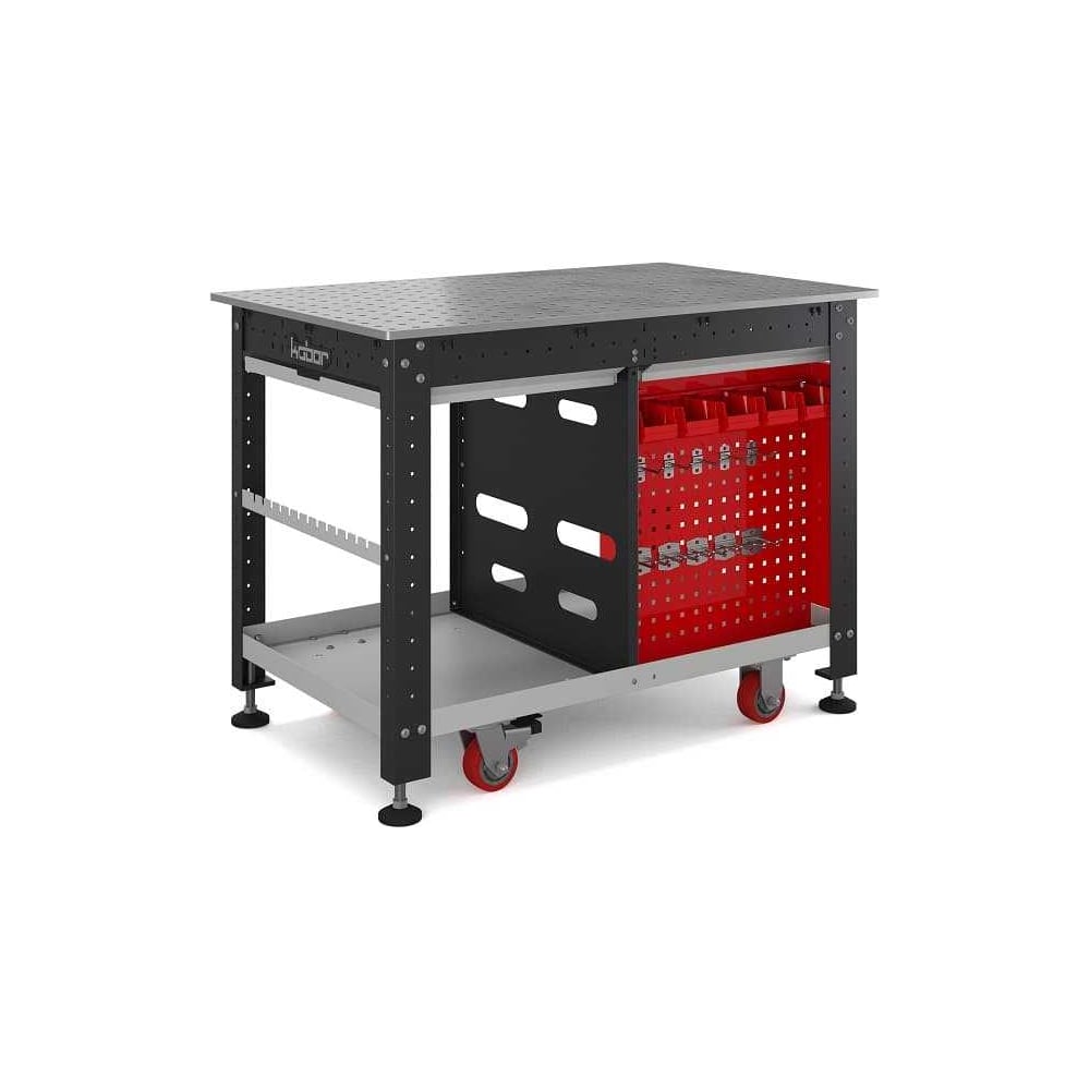 Изображение товара Мобильная рабочая станция Kobor Expert WT 1 120/80 с регулировкой высоты и колесами