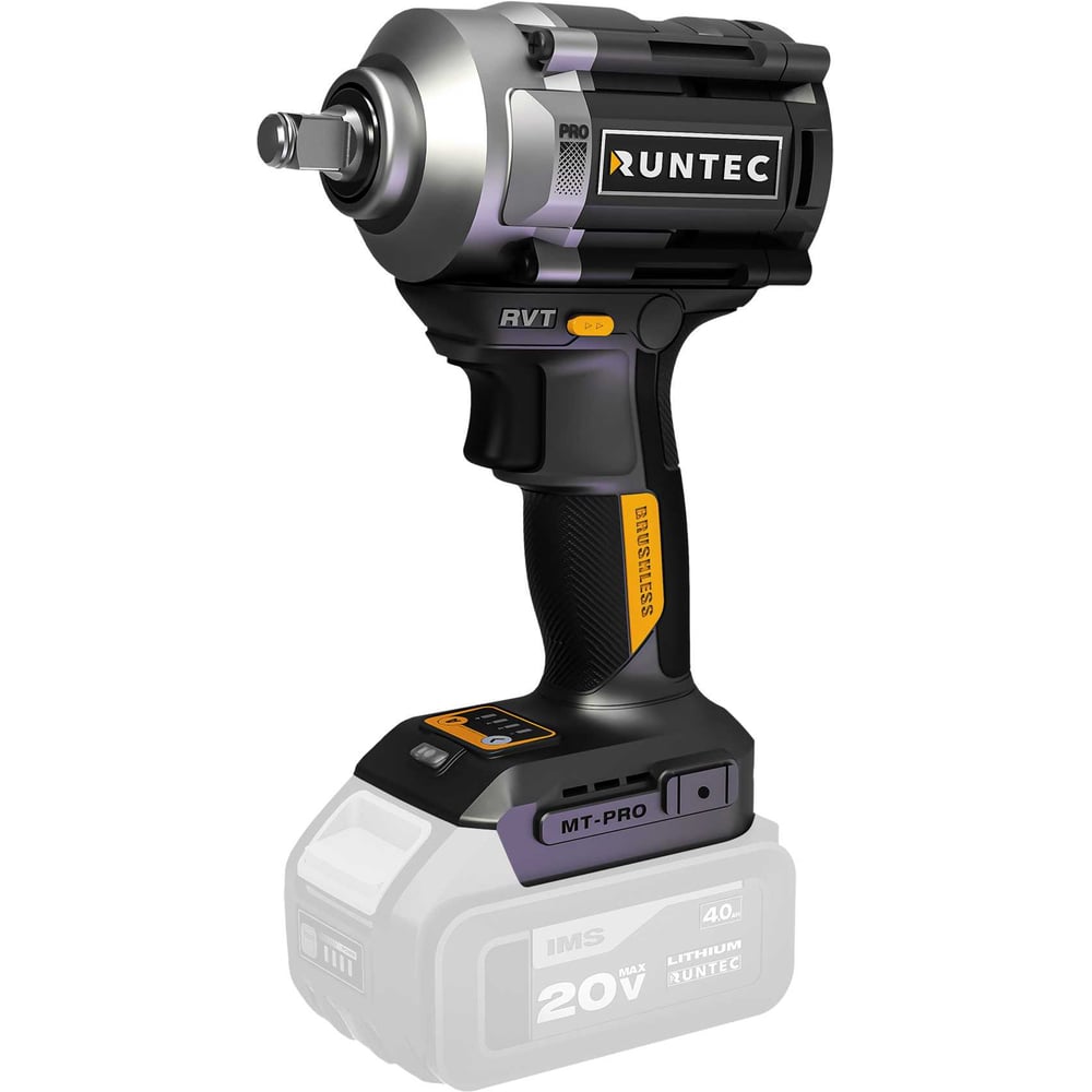 Изображение товара Гайковерт ударный аккумуляторный RUNTEC PRO 20В 750Нм RT-IW750W профессиональный
