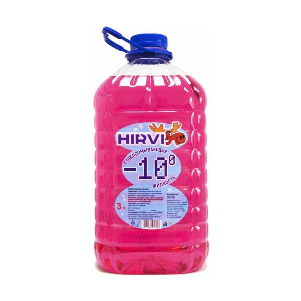 Изображение товара Зимний очиститель стекол HIRVI 3 л 4 шт - эффективная защита зимой
