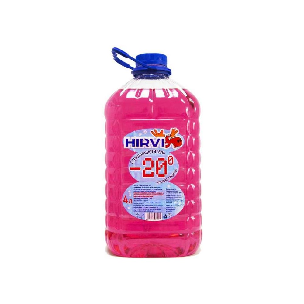 Изображение товара Очиститель стекол HIRVI зимний -20, 3 л, 4 шт 038-3П