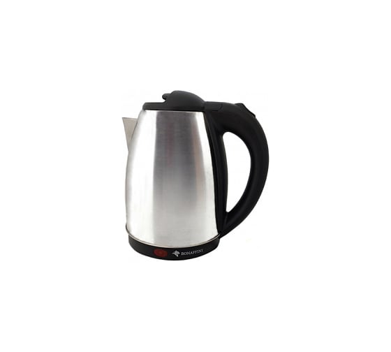 Изображение товара Электрический чайник BONAFFINI ELK-0003 1.8 л, 1500 Вт, дисковый, металл серебристый Чай1531