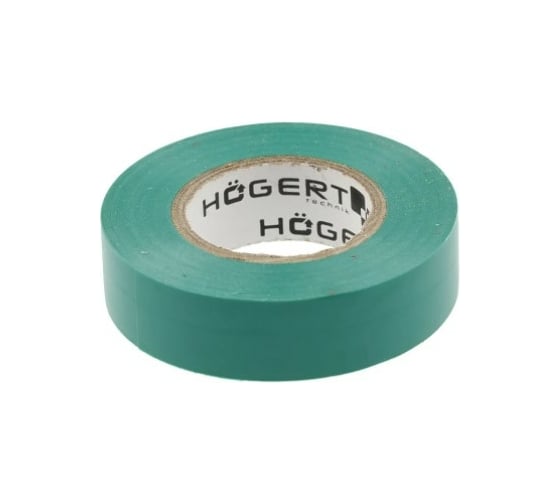 Изображение товара Изоляционная лента Hogert Technik 0,13x19 мм, 20 м, зеленая HT1P284