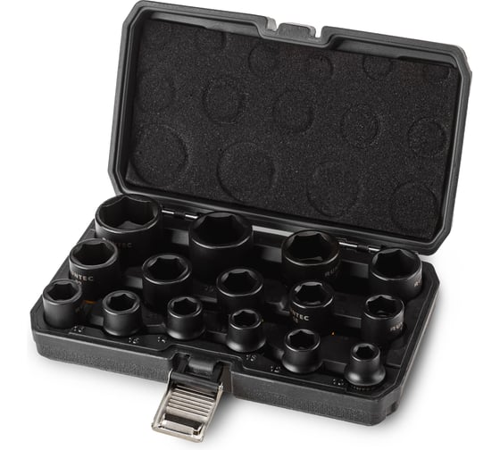 Изображение товара Набор ударных головок RUNTEC 1/2, 10-32 мм, CrMo, 15 предметов RT-IS1B15