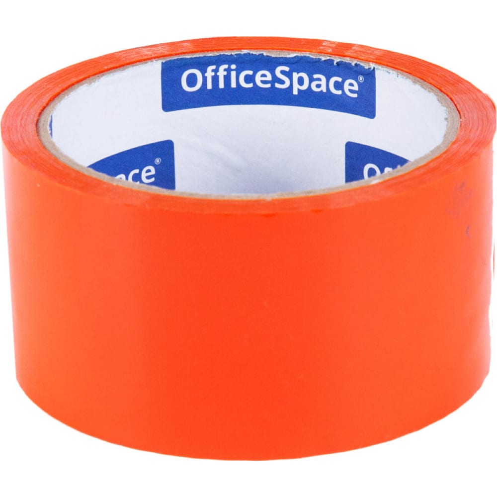 Упаковочная клейкая лента OfficeSpace лента атласная 10 мм × 23 ± 1 м желто оранжевый 17