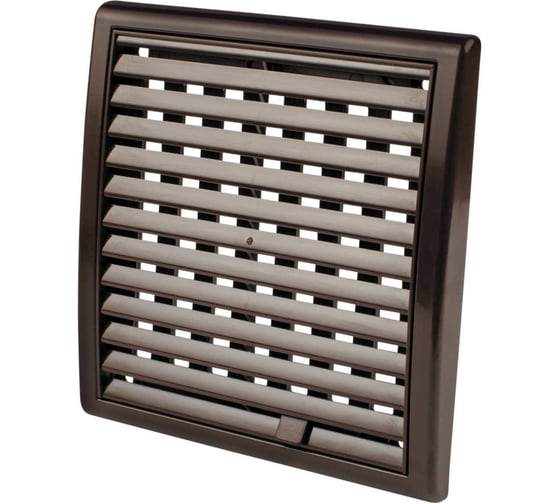 Изображение товара Решетка вентиляционная со шторкой коричневая ООО "ВА ВЕНТ" 150х150мм Р150.150.КШ
