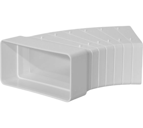 Изображение товара Колено горизонтальное ООО "ВА ВЕНТ" разноугловое 55х110 КО.55.ГУ