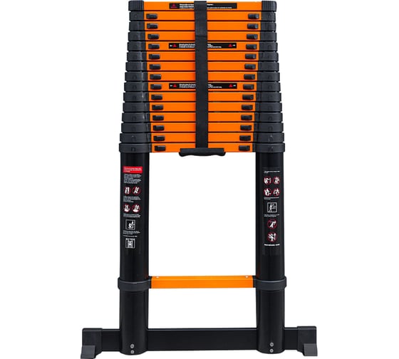 Изображение товара Лестница телескопическая ISMA алюминевая бытовая 6.2м (16 ступенек) ISMA-UP620(62692)