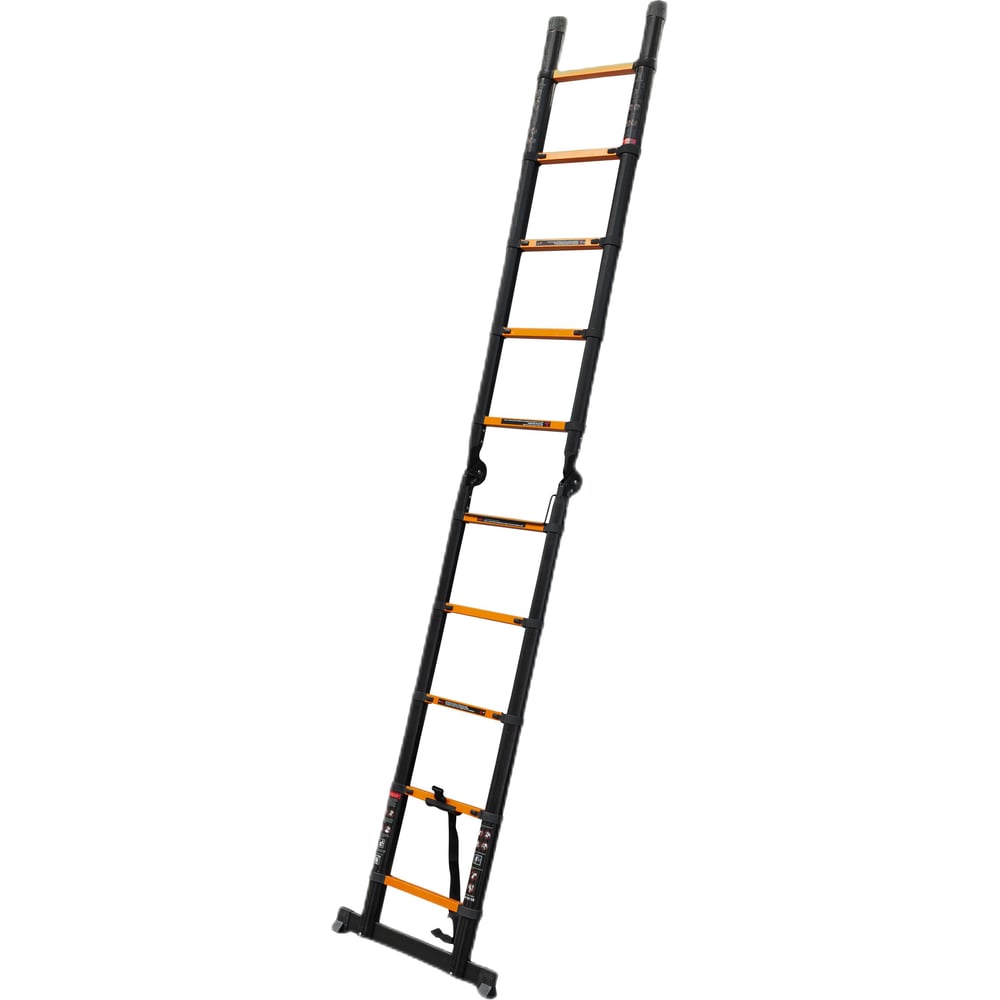 Изображение товара Телескопическая алюминиевая лестница ISMA 3.2м, 5+5 ступенек, легкая и прочная