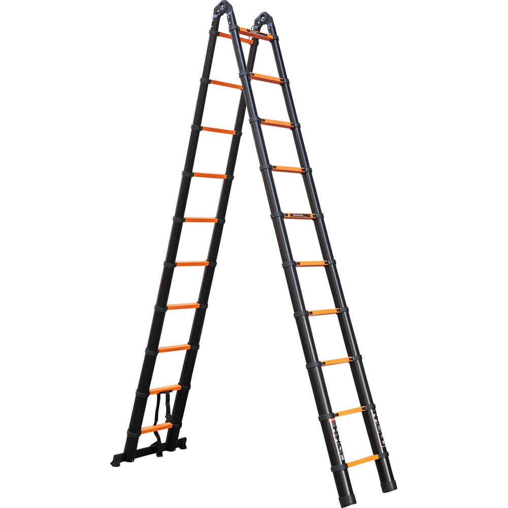 Изображение товара Телескопическая алюминиевая лестница ISMA 6.2м 20 ступенек бытовая и полупрофессиональная