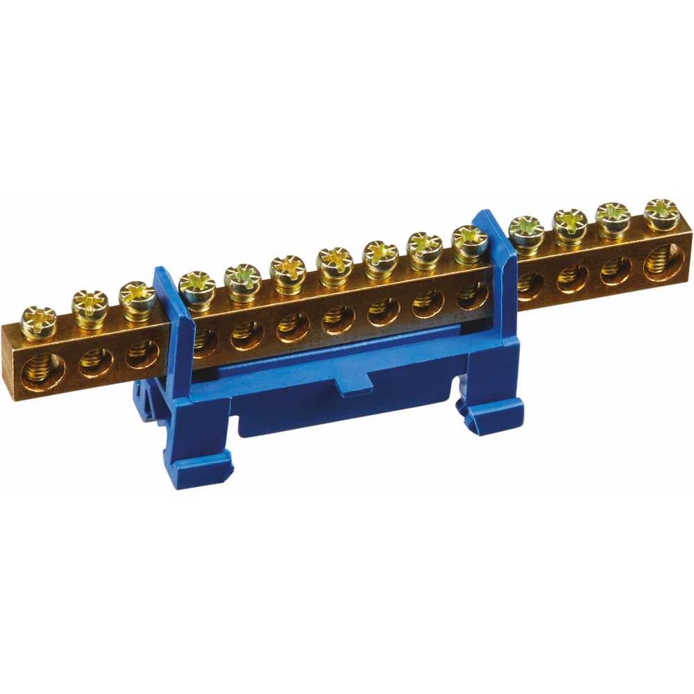 Изображение товара Шина нулевая ОНЛАЙТ 90 740 OBB-M69-14P-B для Din-рейки, латунь, 10 шт.