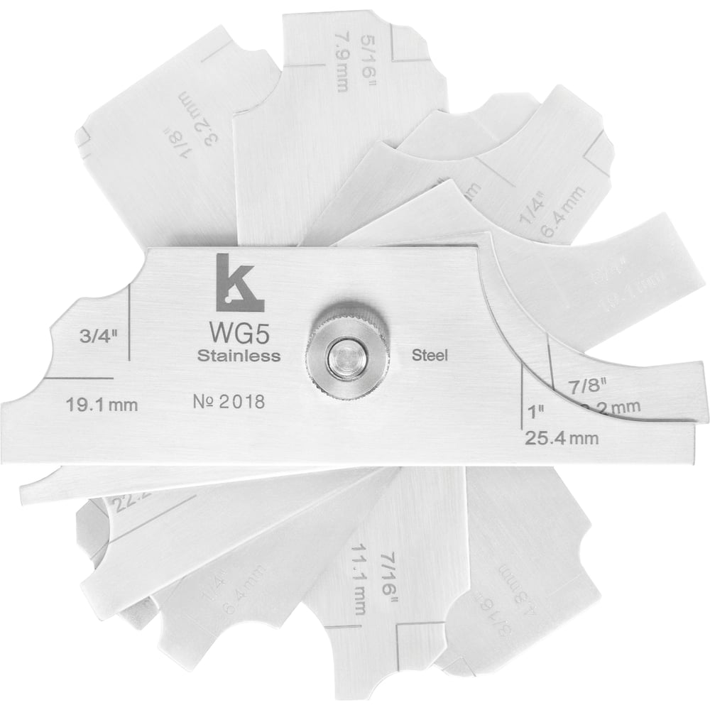 Изображение товара Шаблон сварщика КАЛИБРОН WG 5 для высококачественной сварки