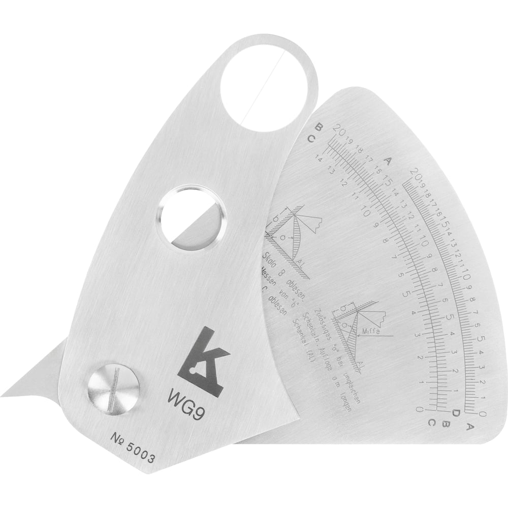 Изображение товара Шаблон сварщика КАЛИБРОН WG 9 ГРСИ №96115-25 - точный инструмент для сварочных работ