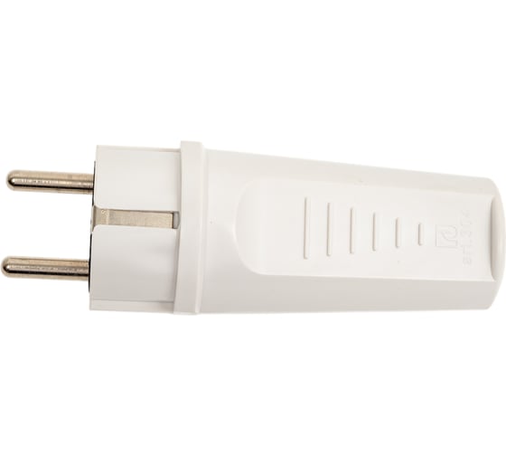 Изображение товара Массивная вилка Aling-conel CONEL с заземляющим контактом 16A 250В, белый 304.0 137002