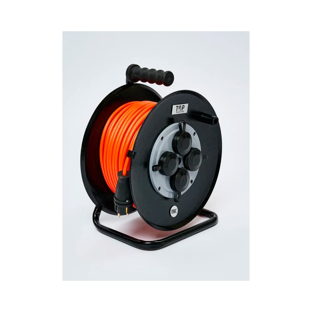 Изображение товара Удлинитель ТОРЭЛЕКТРО ПВС 3500 Вт 50м IP44 с заземлением и крышкой