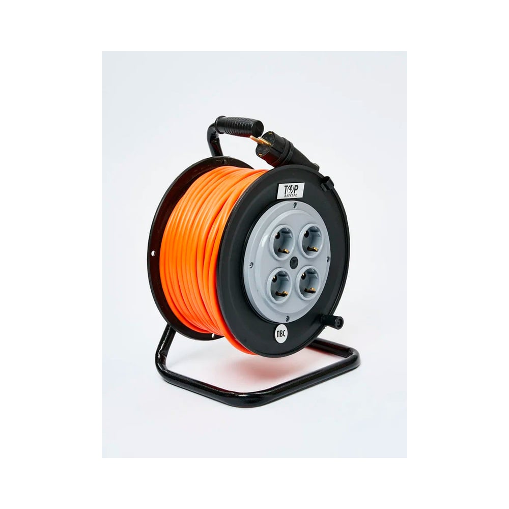 Изображение товара Удлинитель ТОРЭЛЕКТРО ПВС 4000 Вт, 50м на катушке с термовыключателем