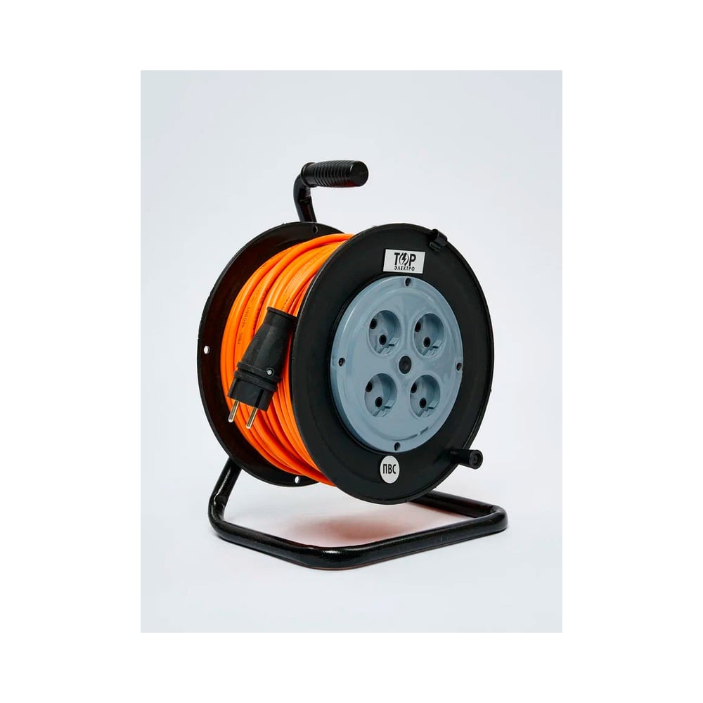 Изображение товара Удлинитель ТОРЭЛЕКТРО ПВС 2200 Вт, 50м, на катушке, IP20, без заземления 404