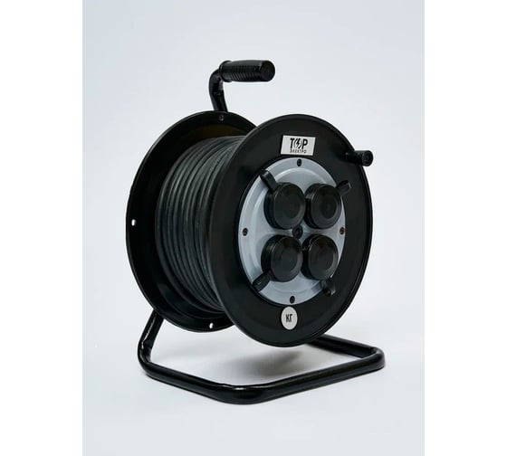 Изображение товара Удлинитель силовой ТОРЭЛЕКТРО ГОСТ КГ 6500 Вт, на катушке, 40м, IP44, с заземлением 641