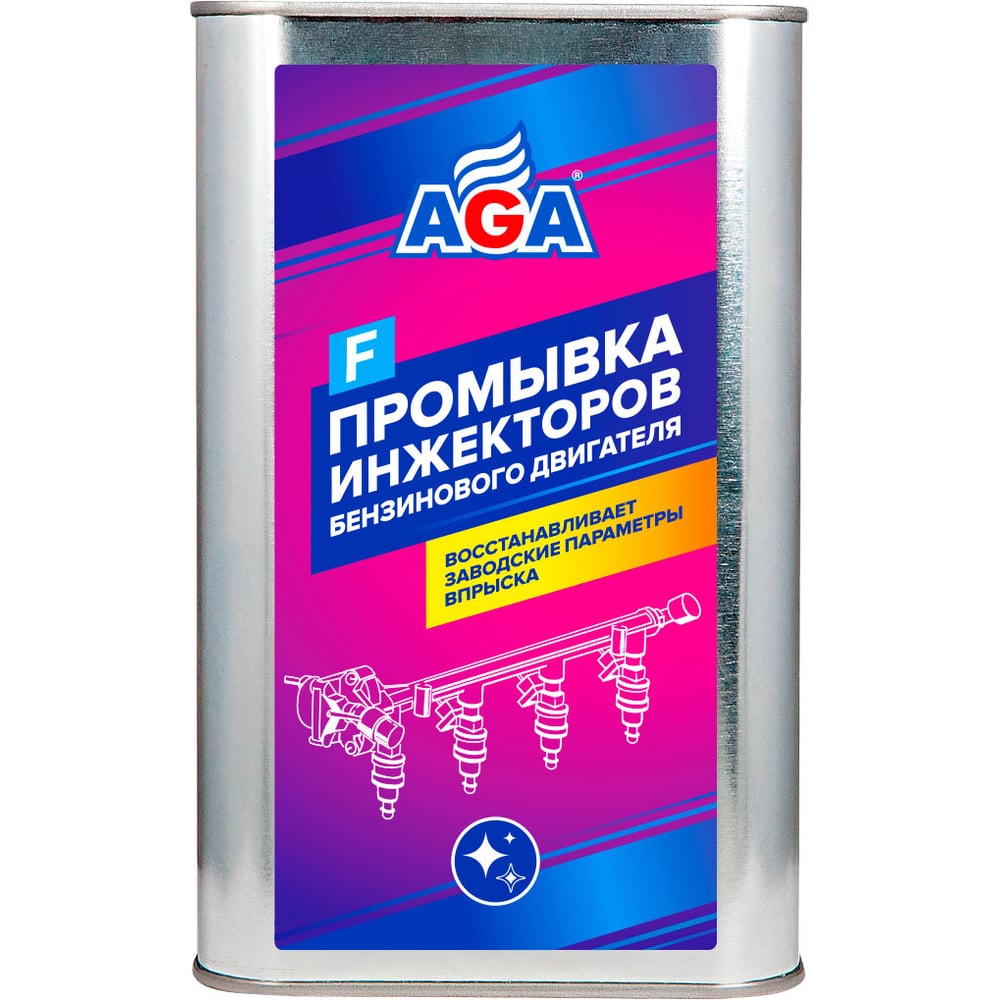 Изображение товара Промывка инжекторов бензинового двигателя AGA814F 1л для очистки и восстановления