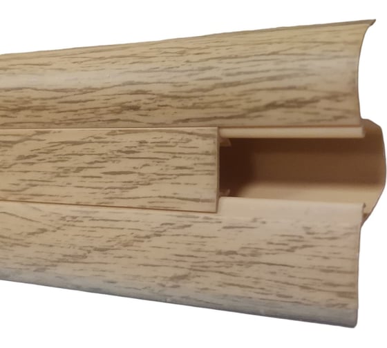 Изображение товара Плинтус пластиковый ООО Гранд Пак 52 мм, бук, 2.2 м, 45 шт 573006