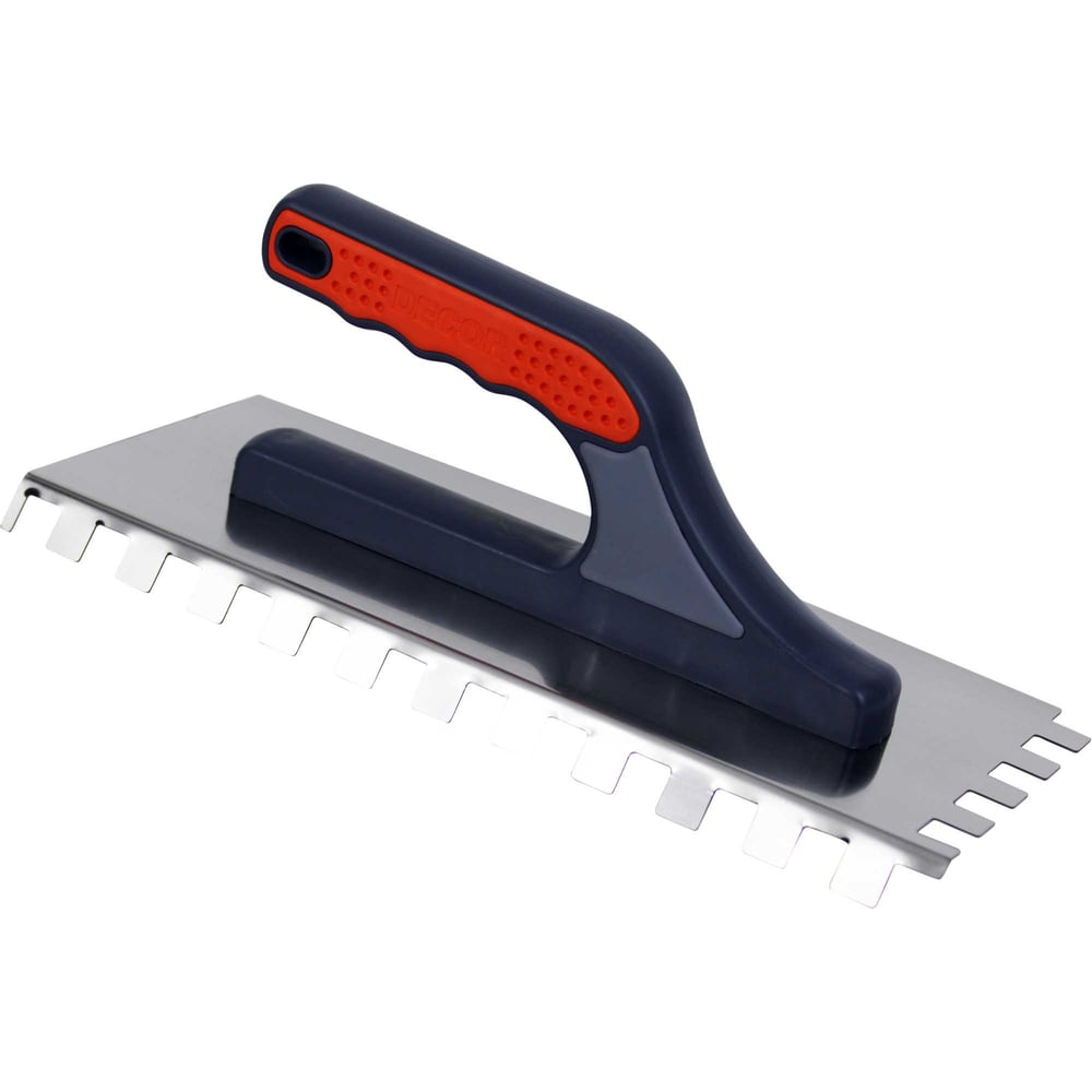 Изображение товара Гладилка DECOR 3К 280х130 мм с изогнутым краем и зубцом 12х12 мм