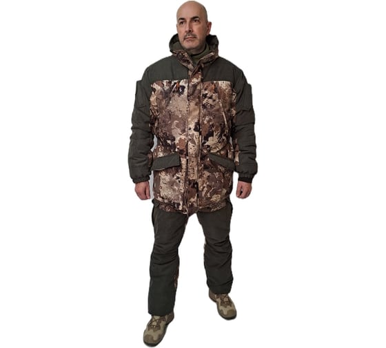 Изображение товара Костюм зимний URSUS ГЕРКОН куртка/брюки, цвет: кмф ТАЙГА/т.хаки, ткань: Алова/Финляндия КОС432-ТАЙГА; 56-58, 182-188 КОС432-ТАЙГА/56-58, 182-188