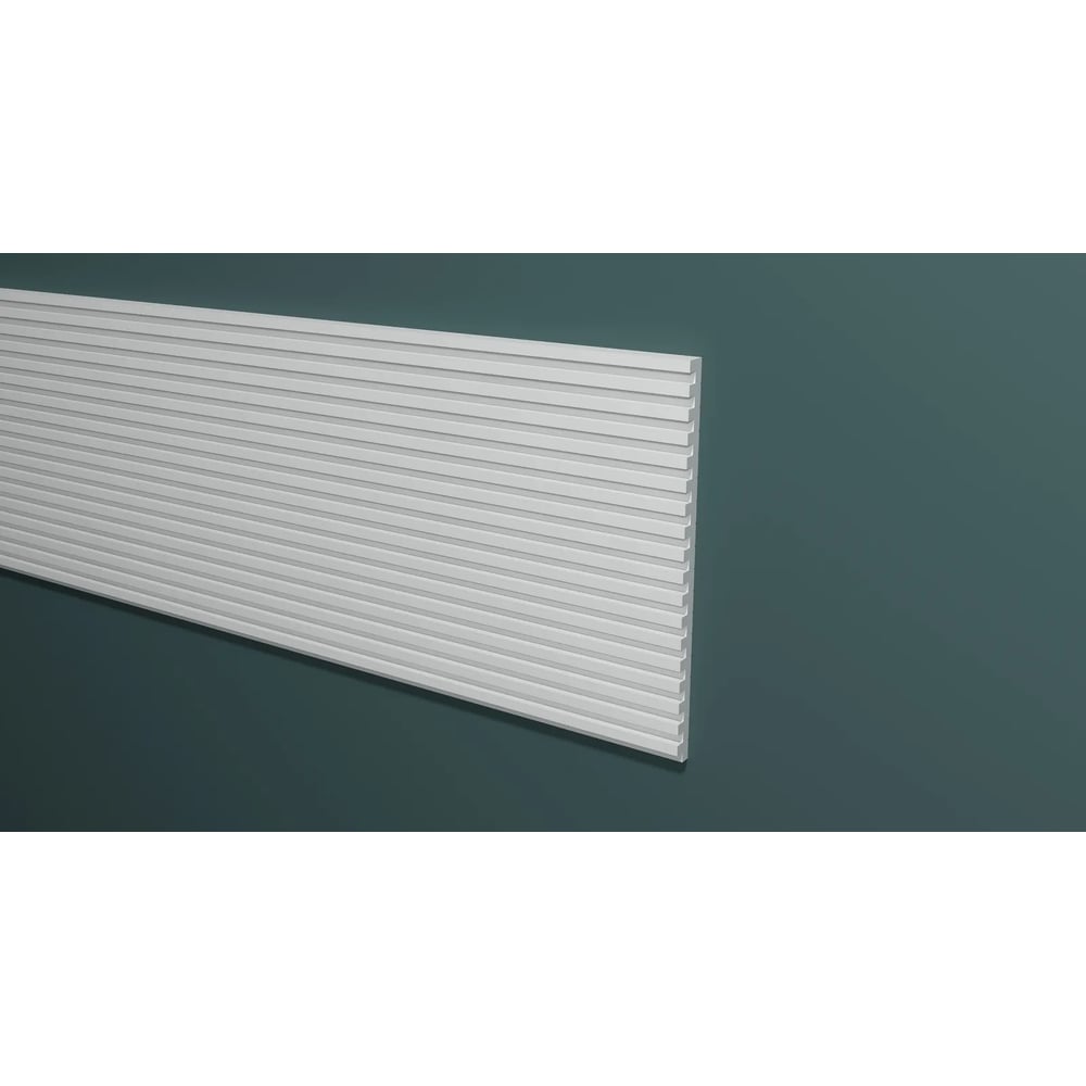 Изображение товара Панель Decor-Dizayn 180x10x3000 мм DD905 - белая стеновая панель