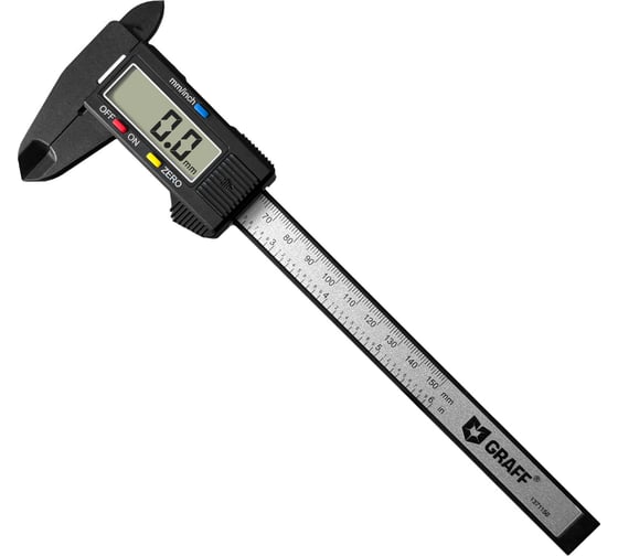 Изображение товара Штангенциркуль электронный GRAFF 0-150 мм 1371150