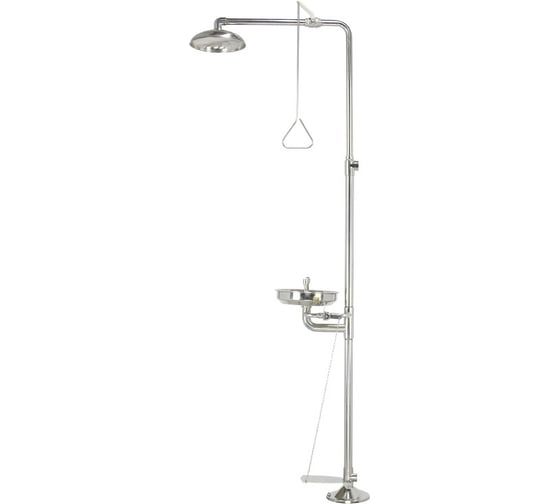 Изображение товара Аварийный комбинированный душ для тела с фонтаном для промывки лица и глаз Smart Safety модель SSM 837