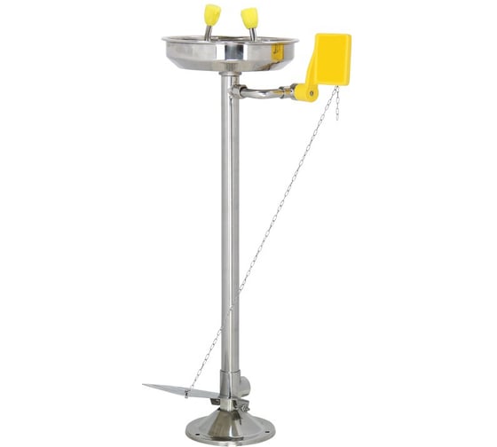 Изображение товара Аварийный фонтан для промывки лица и глаз Smart Safety для монтажа на пол, модель SSM 305