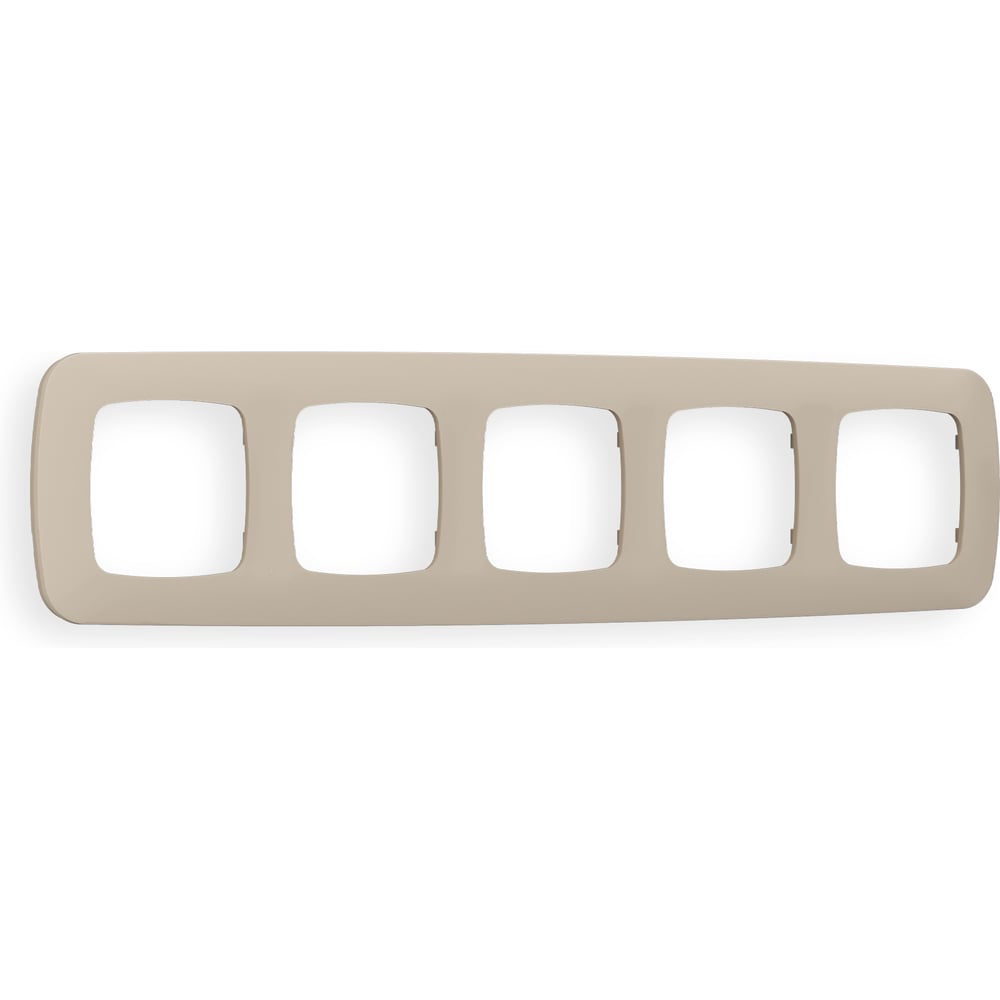 Изображение товара Рамка Ambrella VOLT на 5 постов серия OMEGA с перегородкой для кабель-каналов