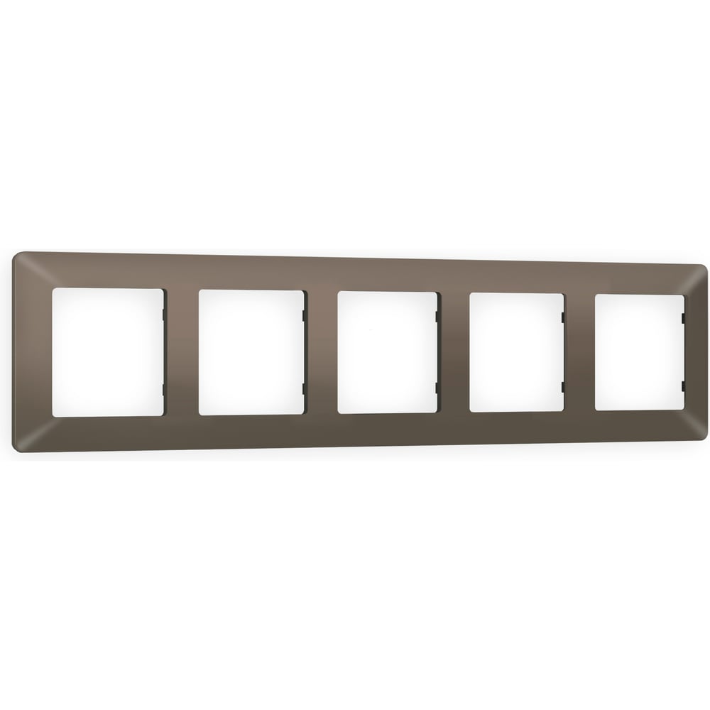 Изображение товара Рамка Ambrella VOLT на 5 постов ALFA Line AF110635 коричневая