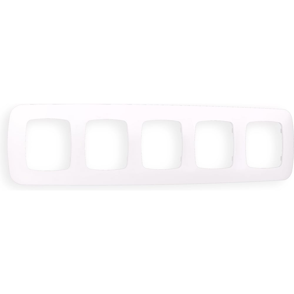 Изображение товара Рамка Ambrella VOLT на 5 постов серии OMEGA цвет жемчуг