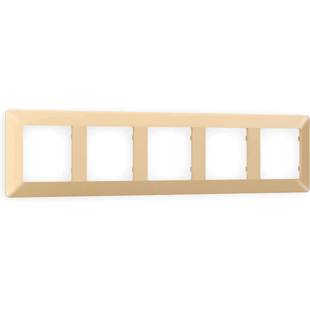 Изображение товара Рамка Ambrella VOLT на 5 постов ALFA Line AF110605 шампань термопласт