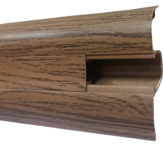 Изображение товара Плинтус пластиковый ООО Гранд Пак 52мм Орех 2,2 м 45 шт 1025