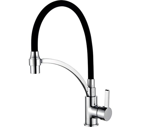 Изображение товара Смеситель для кухни LEDEME черный, гибкий шланг L4499-2 65939