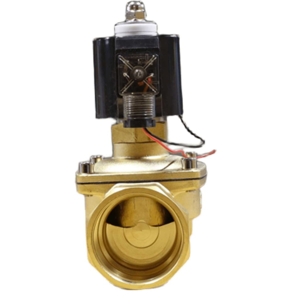 Изображение товара Клапан NEWKEY латунный DN50 PN10 24ВDC прямого действия нормально закрытый