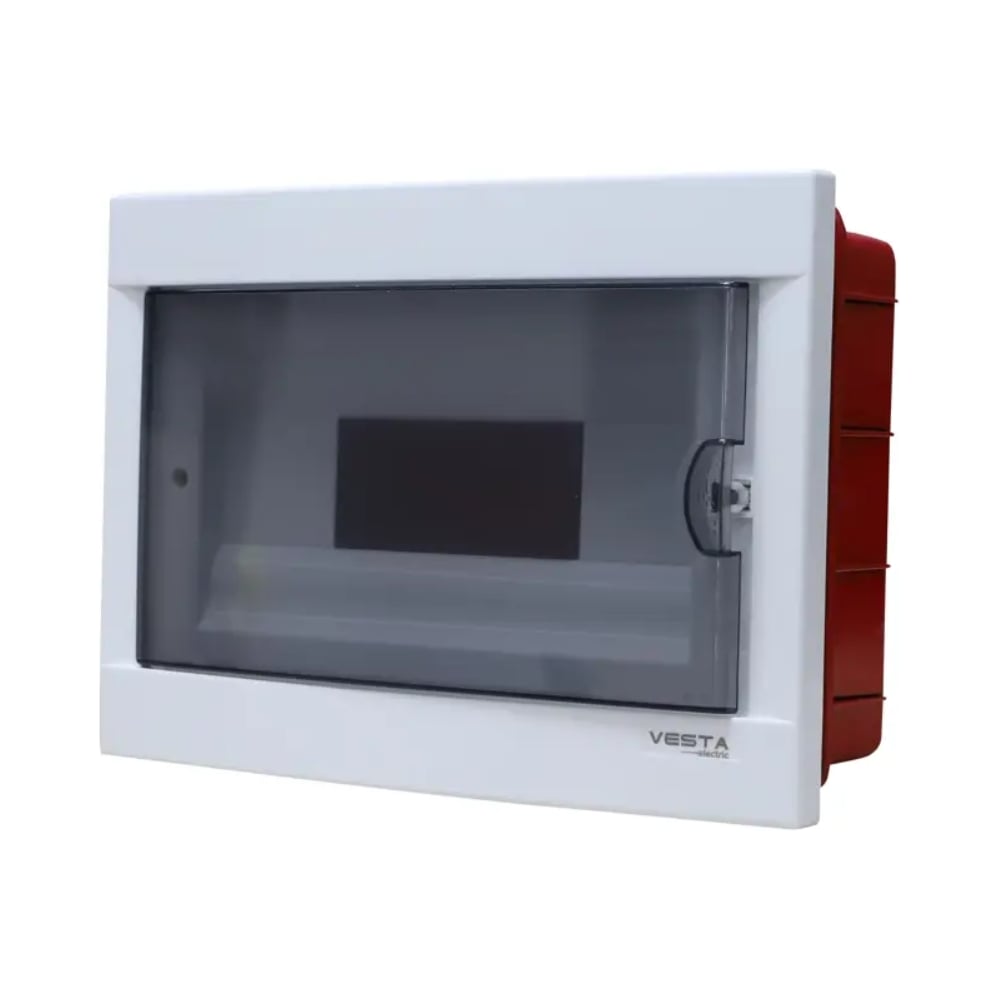 Изображение товара Распределительный пластиковый щит для встраиваемой установки на 12 модулей Vesta Electric