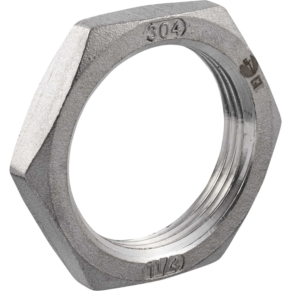 Контргайка NEWKEY 6-гранная нержавеющая, AISI304 DN32 (1_1/4), (CF8), PN16 набор 2 шт NAB2-NK-HNF32/4